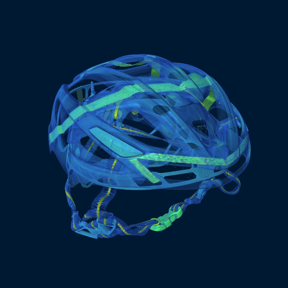 cycling helmet 3d square